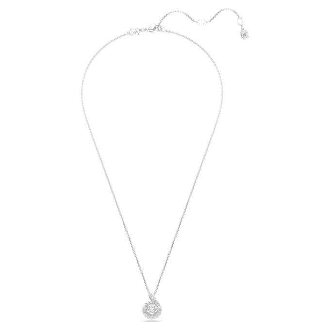 Pendentif serpent à tailles variées, Année du serpent, blanc, plaqué rhodium Pendentif serpent à tailles variées, Année du serpent, blanc, plaqué rhodium