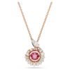 Pendentif serpent à tailles variées, Année du serpent, rouge, plaqué or rose Pendentif serpent à tailles variées, Année du serpent, rouge, plaqué or rose