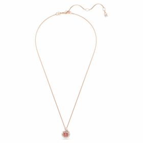 Pendentif serpent à tailles variées, Année du serpent, rouge, plaqué or rose