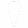 Pendentif solitaire Eternity avec diamants synthétiques, 1 ct au total, forme ronde, or blanc 14 carats Pendentif solitaire Eternity avec diamants synthétiques, 1 ct au total, forme ronde, or blanc 14 carats