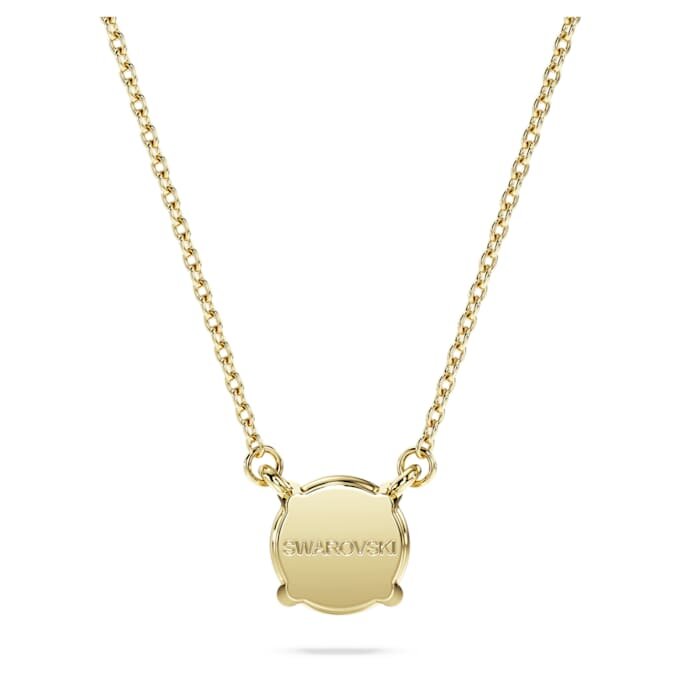Pendentif solitaire Eternity avec diamants synthétiques, 1 ct au total, forme ronde, or jaune 14 carats Pendentif solitaire Eternity avec diamants synthétiques, 1 ct au total, forme ronde, or jaune 14 carats