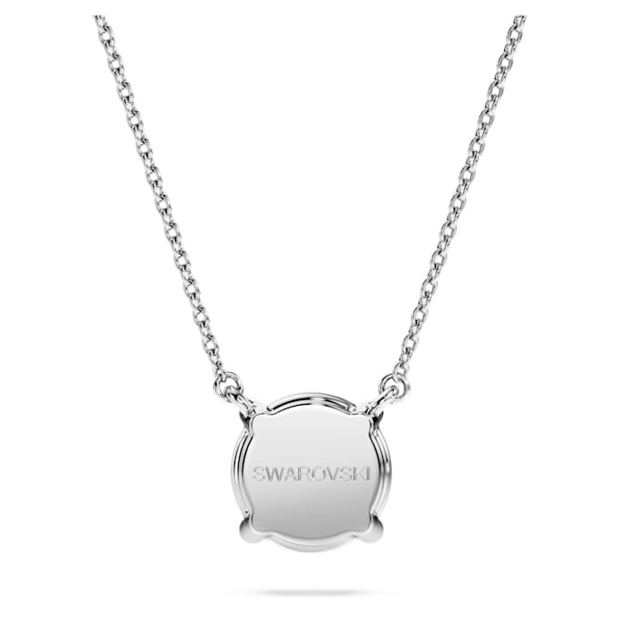 Pendentif solitaire Eternity avec diamants synthétiques de 2 carats au total, forme ronde, or blanc 14 carats Pendentif solitaire Eternity avec diamants synthétiques de 2 carats au total, forme ronde, or blanc 14 carats