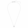 Pendentif solitaire Eternity Halo avec diamants synthétiques 0,23 ct au total, forme ronde, argent sterling Pendentif solitaire Eternity Halo avec diamants synthétiques 0,23 ct au total, forme ronde, argent sterling