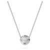 Pendentif solitaire Eternity Halo avec diamants synthétiques 0,23 ct au total, forme ronde, argent sterling Pendentif solitaire Eternity Halo avec diamants synthétiques 0,23 ct au total, forme ronde, argent sterling