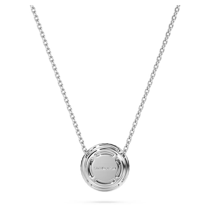 Pendentif solitaire Eternity Halo avec diamants synthétiques, 0,59 ct au total, forme ronde, or blanc 14 carats Pendentif solitaire Eternity Halo avec diamants synthétiques, 0,59 ct au total, forme ronde, or blanc 14 carats
