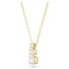 Pendentif Stilla Attract, taille ronde, blanc, plaqué or Pendentif Stilla Attract, taille ronde, blanc, plaqué or