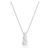 Pendentif Stilla Attract, taille ronde, blanc, plaqué rhodium Pendentif Stilla Attract, taille ronde, blanc, plaqué rhodium