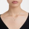 Pendentif Stilla taille poire, blanc, plaqué rhodium Pendentif Stilla taille poire, blanc, plaqué rhodium