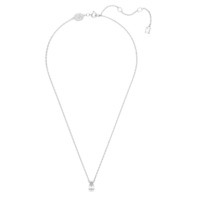 Pendentif Stilla taille poire, blanc, plaqué rhodium Pendentif Stilla taille poire, blanc, plaqué rhodium