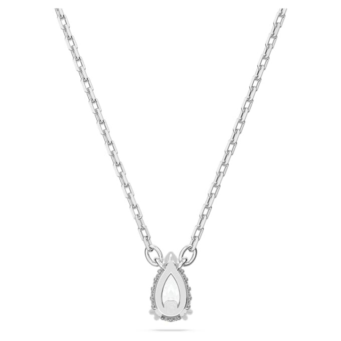 Pendentif Stilla taille poire, blanc, plaqué rhodium Pendentif Stilla taille poire, blanc, plaqué rhodium