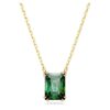 Pendentif Stilla, taille rectangulaire, vert, plaqué or Pendentif Stilla, taille rectangulaire, vert, plaqué or