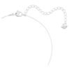 Pendentif Stilla, taille ronde, blanc, plaqué rhodium