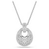 Pendentif Sublima blanc, plaqué rhodium Pendentif Sublima blanc, plaqué rhodium