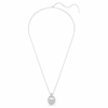 Pendentif Sublima blanc, plaqué rhodium Pendentif Sublima blanc, plaqué rhodium