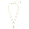 Pendentif superposé Sublima, blanc, plaqué or Pendentif superposé Sublima, blanc, plaqué or