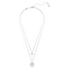 Pendentif superposé Sublima blanc, plaqué rhodium Pendentif superposé Sublima blanc, plaqué rhodium