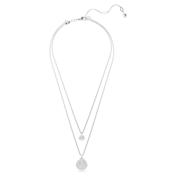 Pendentif superposé Sublima blanc, plaqué rhodium Pendentif superposé Sublima blanc, plaqué rhodium