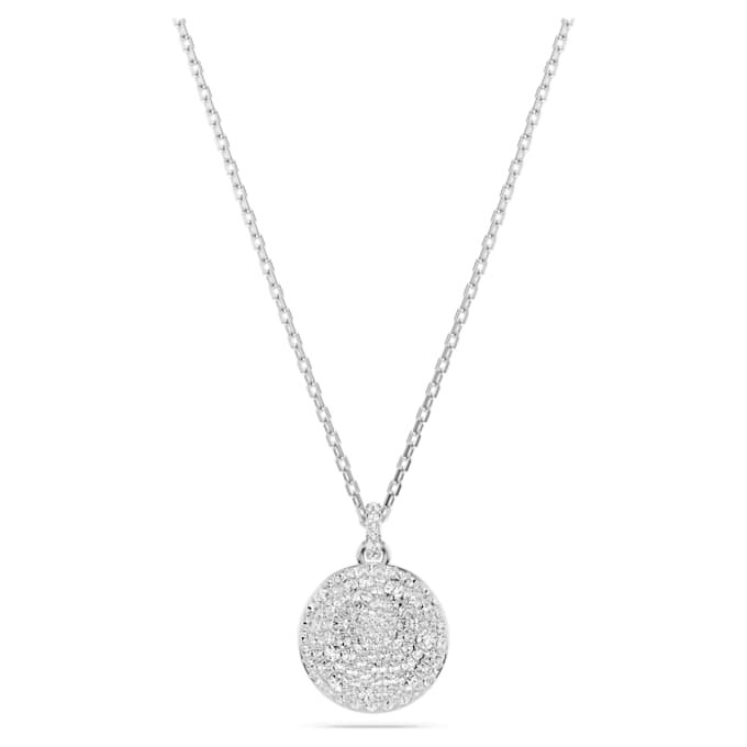 Pendentif superposé Sublima blanc, plaqué rhodium Pendentif superposé Sublima blanc, plaqué rhodium