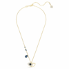 Pendentif Symbolica « Œil maléfique », bleu, plaqué or Pendentif Symbolica « Œil maléfique », bleu, plaqué or
