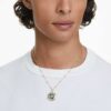 Pendentif Symbolica « Œil maléfique », taille moyenne, multicolore, plaqué or Pendentif Symbolica « Œil maléfique », taille moyenne, multicolore, plaqué or