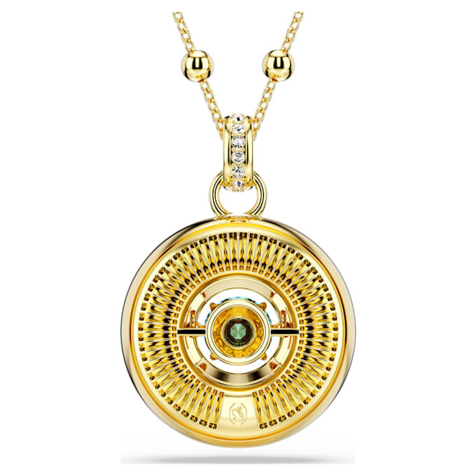 Pendentif Symbolica « Œil maléfique », taille moyenne, multicolore, plaqué or Pendentif Symbolica « Œil maléfique », taille moyenne, multicolore, plaqué or