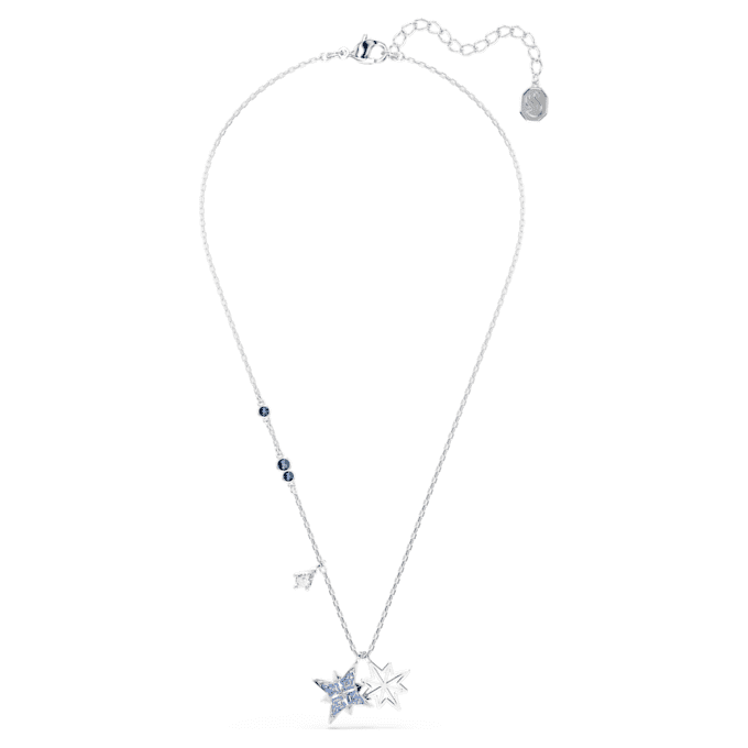 Pendentif Symbolica Étoile, bleu, plaqué rhodium Pendentif Symbolica Étoile, bleu, plaqué rhodium
