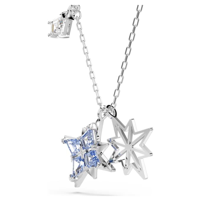 Pendentif Symbolica Étoile, bleu, plaqué rhodium Pendentif Symbolica Étoile, bleu, plaqué rhodium