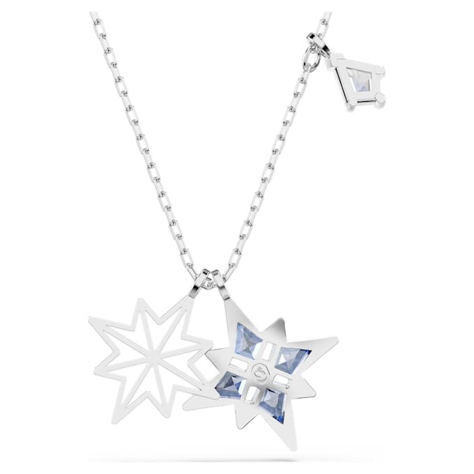 Pendentif Symbolica Étoile, bleu, plaqué rhodium Pendentif Symbolica Étoile, bleu, plaqué rhodium