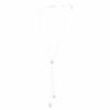 Pendentif Una Angelic en Y, taille ronde, blanc, plaqué rhodium Pendentif Una Angelic en Y, taille ronde, blanc, plaqué rhodium