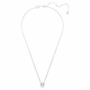 Pendentif Una Angelic, taille ronde, pavé, blanc, plaqué rhodium Pendentif Una Angelic, taille ronde, pavé, blanc, plaqué rhodium