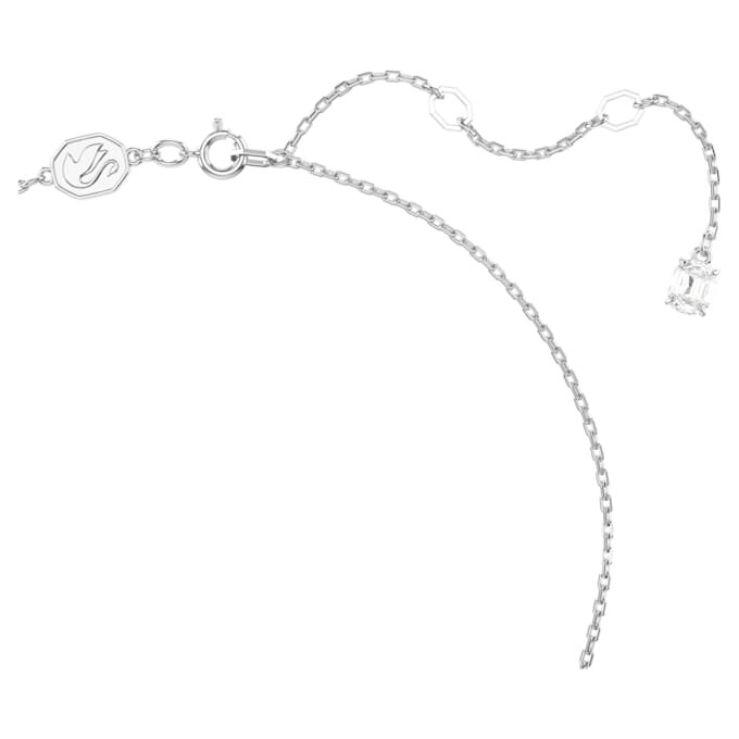 Pendentif Una Angelic, taille ronde, pavé, blanc, plaqué rhodium Pendentif Una Angelic, taille ronde, pavé, blanc, plaqué rhodium