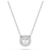 Pendentif Una Angelic, taille ronde, pavé, blanc, plaqué rhodium Pendentif Una Angelic, taille ronde, pavé, blanc, plaqué rhodium