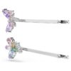 Épingles à cheveux Ariana Grande x Swarovski : formes variées, libellule, fleur, multicolores, plaquées rhodium Épingles à cheveux Ariana Grande x Swarovski : formes variées, libellule, fleur, multicolores, plaquées rhodium
