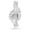 Épinglette Matrix, taille baguette, nœud, blanche, plaquée rhodium Épinglette Matrix, taille baguette, nœud, blanche, plaquée rhodium