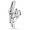 Épinglette Matrix, taille baguette, nœud, blanche, plaquée rhodium Épinglette Matrix, taille baguette, nœud, blanche, plaquée rhodium