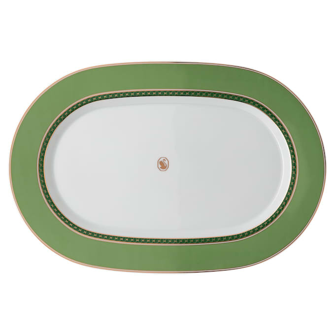 Plat de service Signum en porcelaine, petit, vert Plat de service Signum en porcelaine, petit, vert