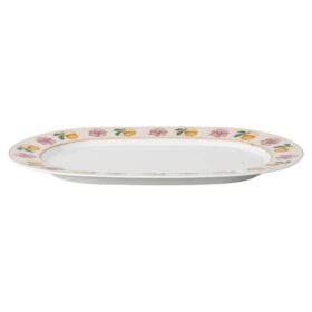 Plat Idyllia en porcelaine, motif Crystal Print, Lily Citron, petit format, multicolore
