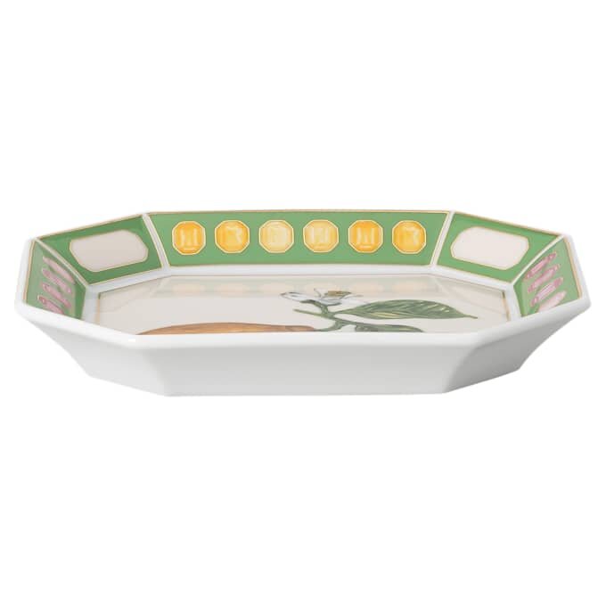 Plateau Idyllia en porcelaine, motif imprimé de cristaux, citron, petit format, multicolore Plateau Idyllia en porcelaine, motif imprimé de cristaux, citron, petit format, multicolore