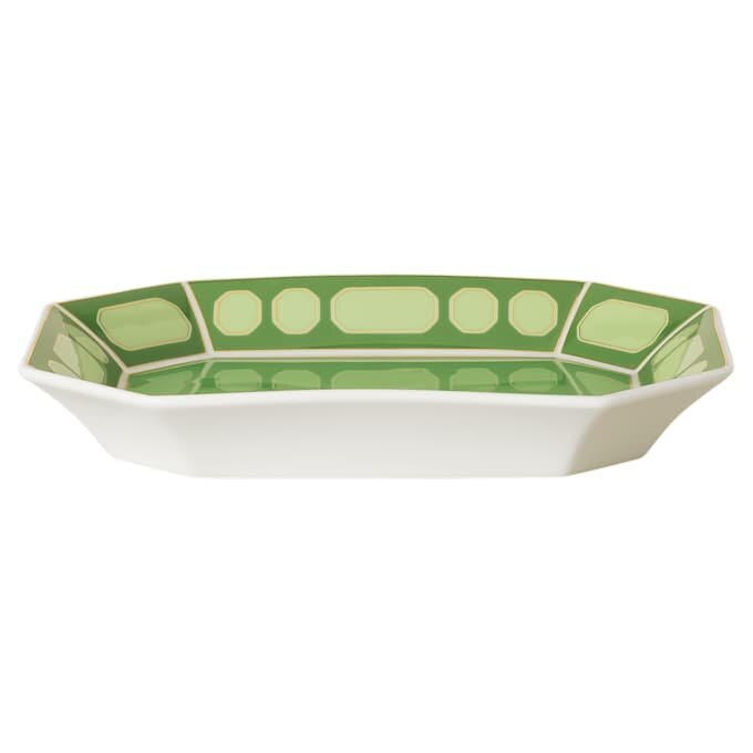 Plateau Signum en porcelaine, grand format, vert Plateau Signum en porcelaine, grand format, vert