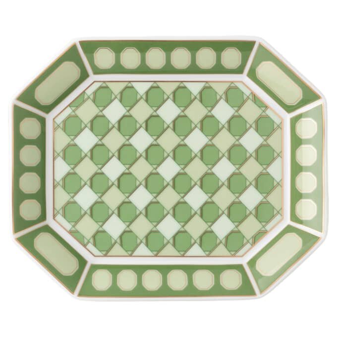 Plateau Signum en porcelaine, petit, vert Plateau Signum en porcelaine, petit, vert