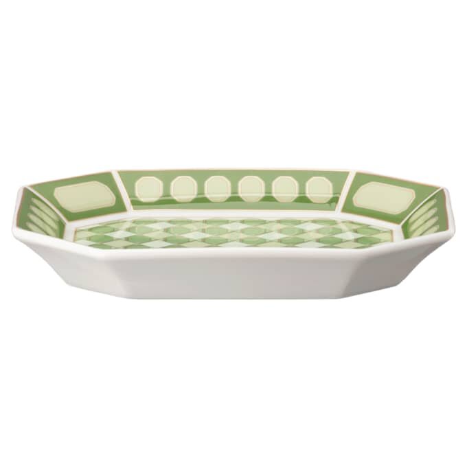Plateau Signum en porcelaine, petit, vert Plateau Signum en porcelaine, petit, vert
