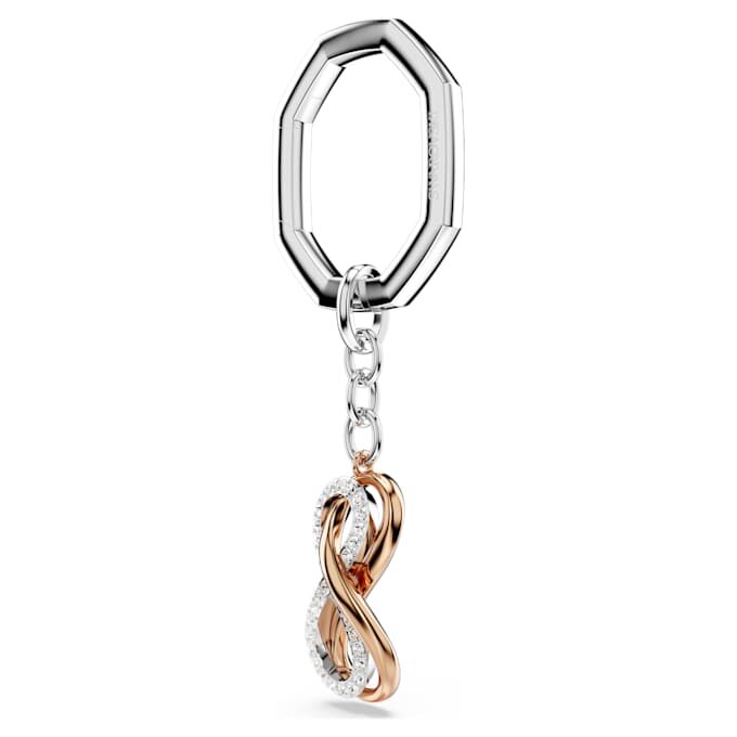 Porte-clés Infinity, blanc, finition métaux mélangés Porte-clés Infinity, blanc, finition métaux mélangés