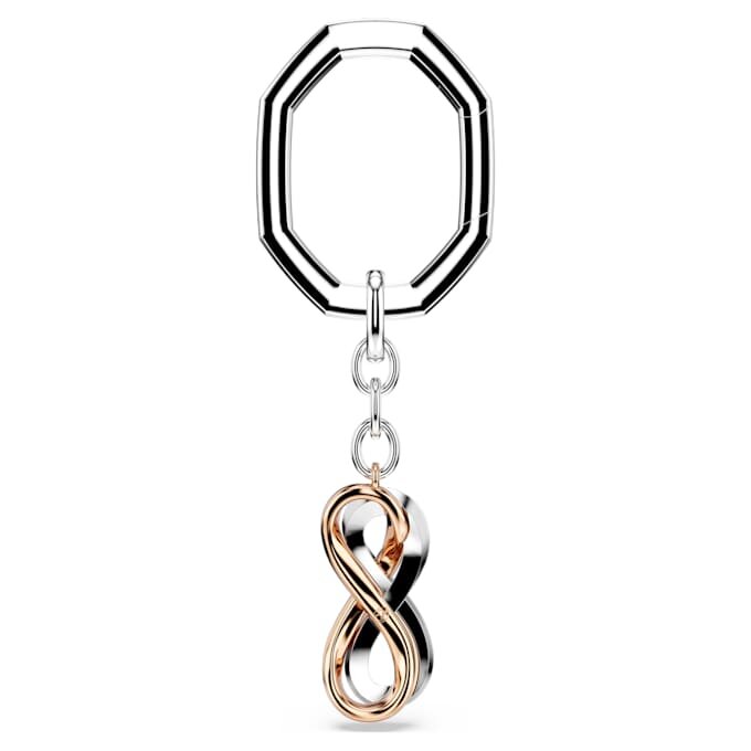Porte-clés Infinity, blanc, finition métaux mélangés Porte-clés Infinity, blanc, finition métaux mélangés
