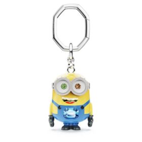 Porte-clés Minions Bob multicolore, en acier inoxydable