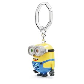 Porte-clés Minions Bob multicolore, en acier inoxydable