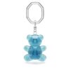 Porte-clés ours Teddy, bleu, plaqué rhodium Porte-clés ours Teddy, bleu, plaqué rhodium