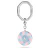 Porte-clés rond, multicolore, plaqué rhodium Porte-clés rond, multicolore, plaqué rhodium