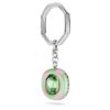 Porte-clés à taille octogonale, multicolore, plaqué rhodium Porte-clés à taille octogonale, multicolore, plaqué rhodium
