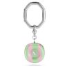 Porte-clés à taille octogonale, multicolore, plaqué rhodium Porte-clés à taille octogonale, multicolore, plaqué rhodium