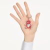 Porte-clés Teddy Bear, rose, plaqué rhodium Porte-clés Teddy Bear, rose, plaqué rhodium